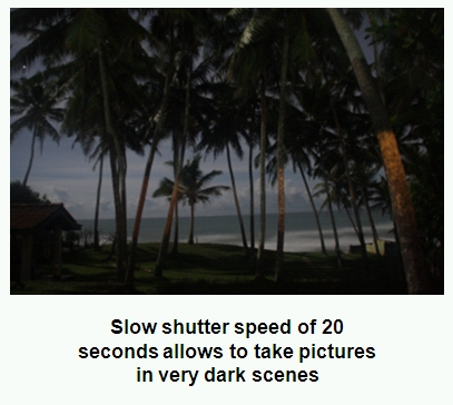 slow shutter speed